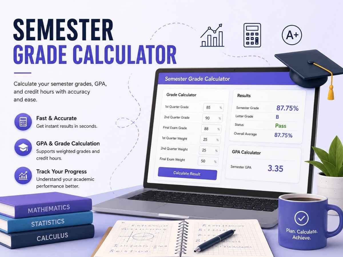 Semester Grade Calculator: Calculate GPA, Credits & Final Grades